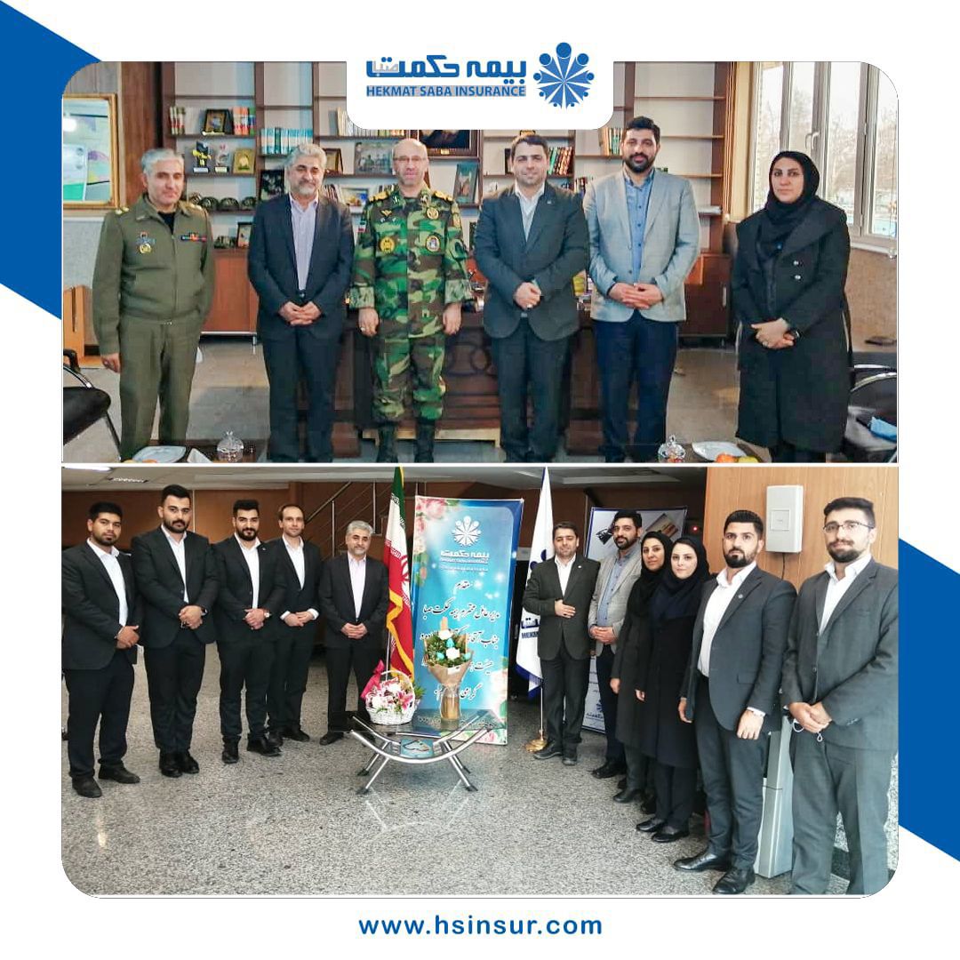 دیدار مدیرعامل بیمه حکمت با ارشد نظامی ارتش در شمال غرب کشور
